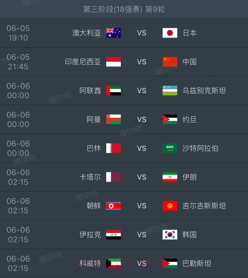 2026世界杯比赛时间最新